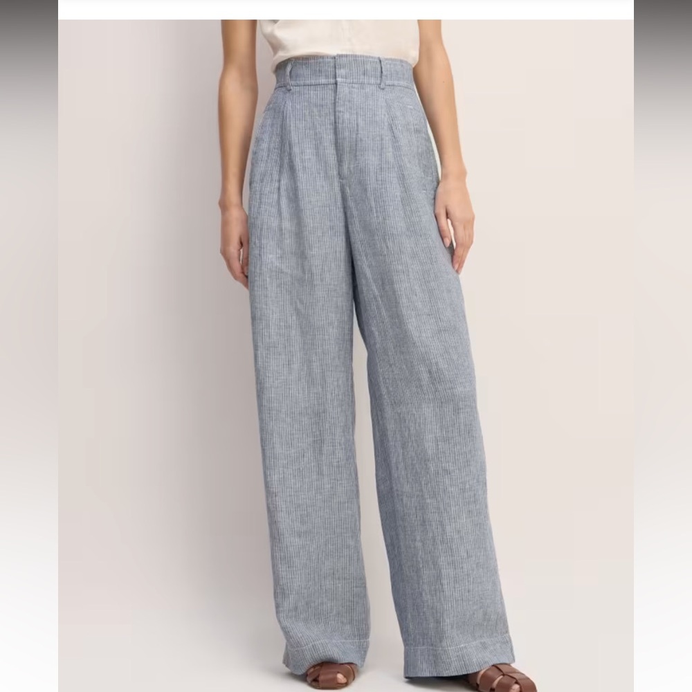 Everlane Way High Drape Linen Pant